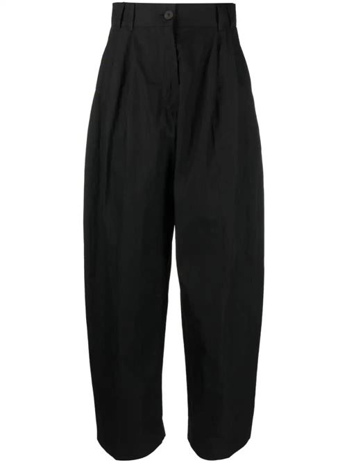 pleated wide-leg trousers Studio Nicholson | NIKASNW1040WOOL VISCOSE CREPEBLACK